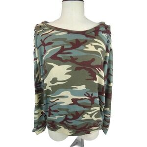 Camouflage Moon Collection Shirt Top Sz S Small‎ NEW!!